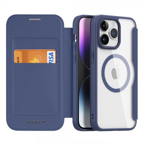 Dux Ducis iPhone 15 Pro Max Etui Skin X Pro Series MagSafe Blå