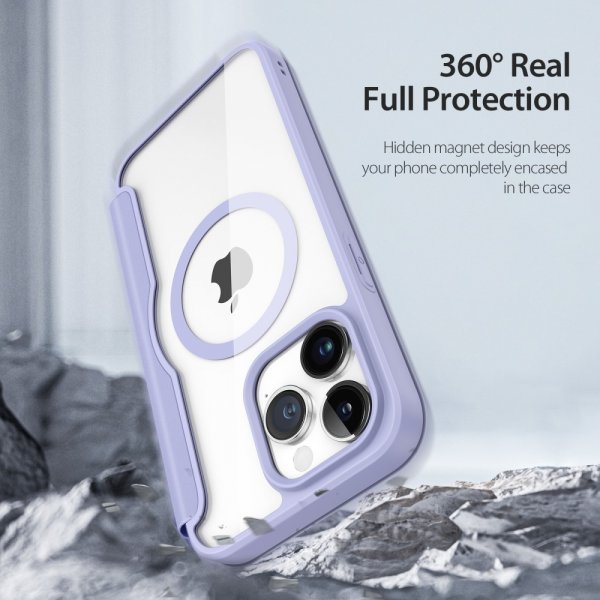 Dux Ducis iPhone 15 Pro Max Etui Skin X Pro Series MagSafe Lilla