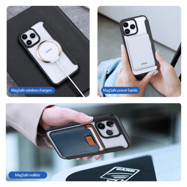 Dux Ducis iPhone 15 Pro Max Etui Skin X Pro Series MagSafe Svart