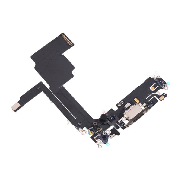 iPhone 15 Pro Max ladekontakt med flexkabel - Titanium