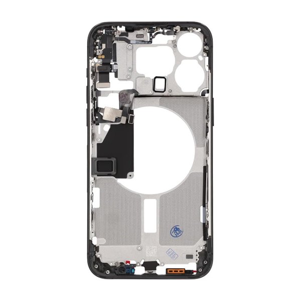 iPhone 15 Pro Max midtramme med smådeler OEM - titansvart