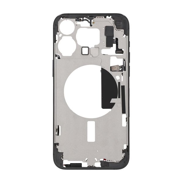 iPhone 15 Pro Max midtramme med smådeler OEM - titansvart
