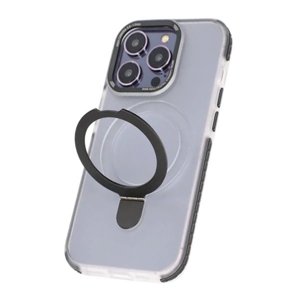 iPhone 15 Pro Max Deksel Ring Stand MagSafe Svart