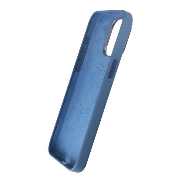 Rvelon iPhone 15 Pro Max Deksel Silikon MagSafe Blå