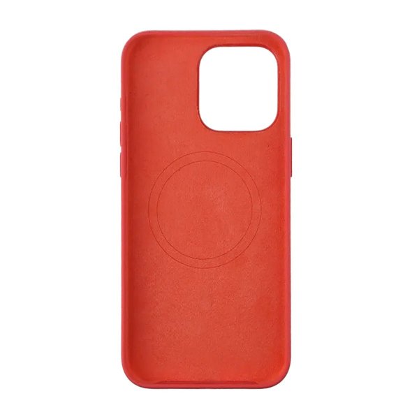 Rvelon iPhone 15 Pro Max Deksel Silikon MagSafe Rød