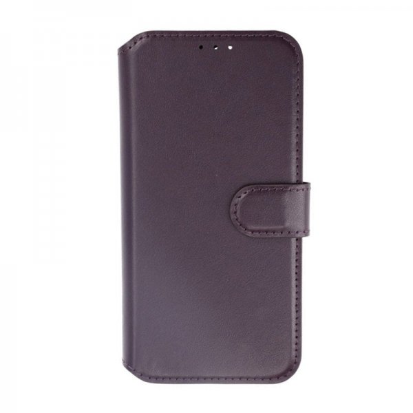Rvelon iPhone 15 Pro Max Etui Ekte Skinn Lilla