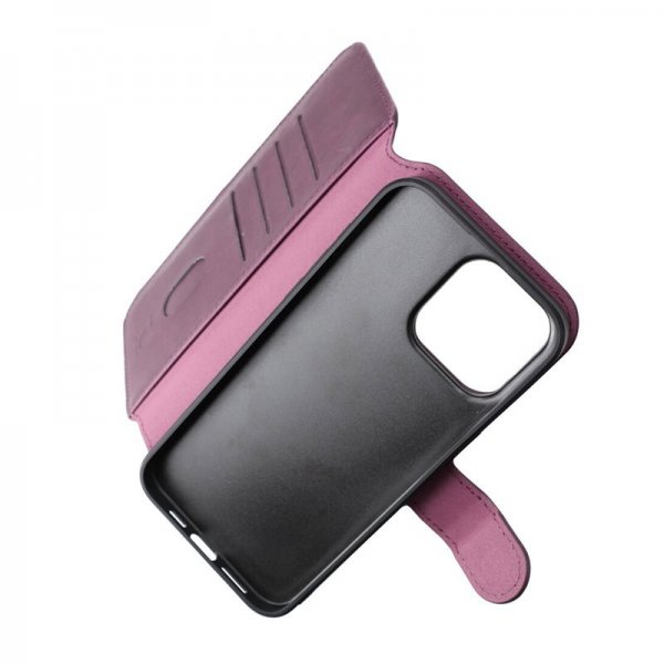 Rvelon iPhone 15 Pro Max Etui Detachable Wallet Case Lilla