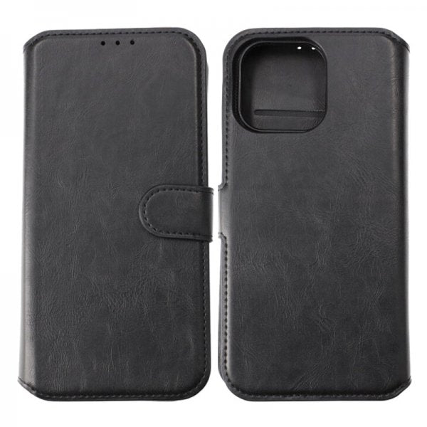 Rvelon iPhone 15 Pro Max Etui Detachable Wallet Case Svart