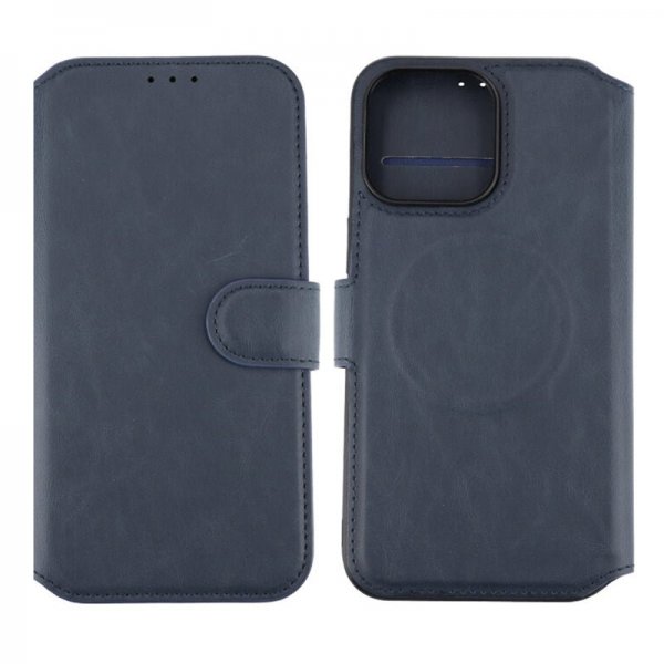 Rvelon iPhone 15 Pro Max Etui 4 Kortlomme MagSafe Blå