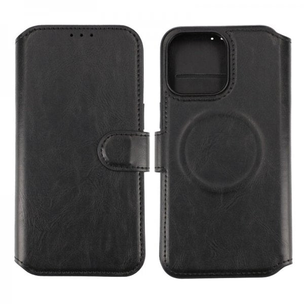Rvelon iPhone 15 Pro Max Etui 4 Kortlomme MagSafe Svart