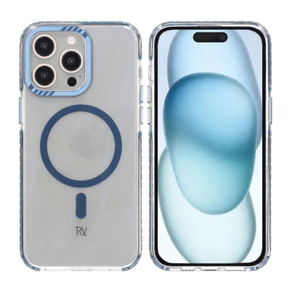 Rvelon iPhone 15 Pro Max Deksel Forsterkede hjørner Blå
