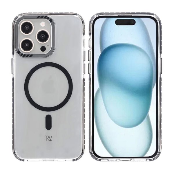 Rvelon iPhone 15 Pro Max Deksel Forsterkede hjørner Svart