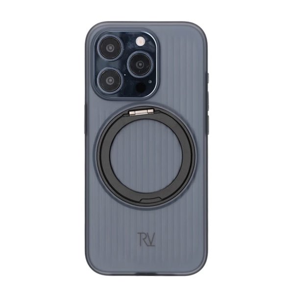 Rvelon iPhone 15 Pro Max Deksel Roterbart Stativ Svart