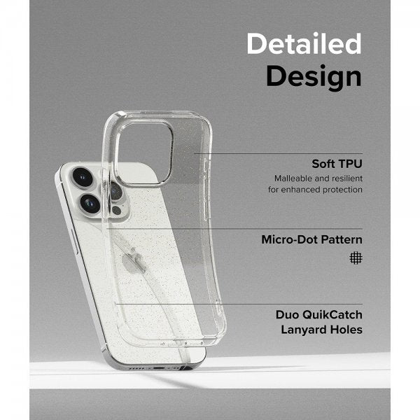 Ringke iPhone 15 Pro Max Deksel Air Glitter Clear