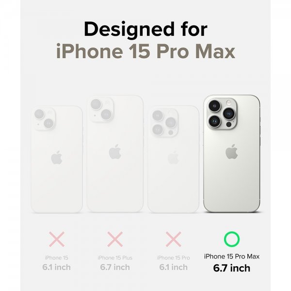 Ringke iPhone 15 Pro Max Deksel Air Glitter Clear