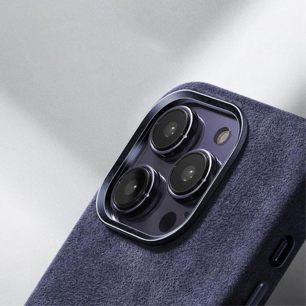 iPhone 15 Pro Max Deksel Alcantara MagSafe Grå