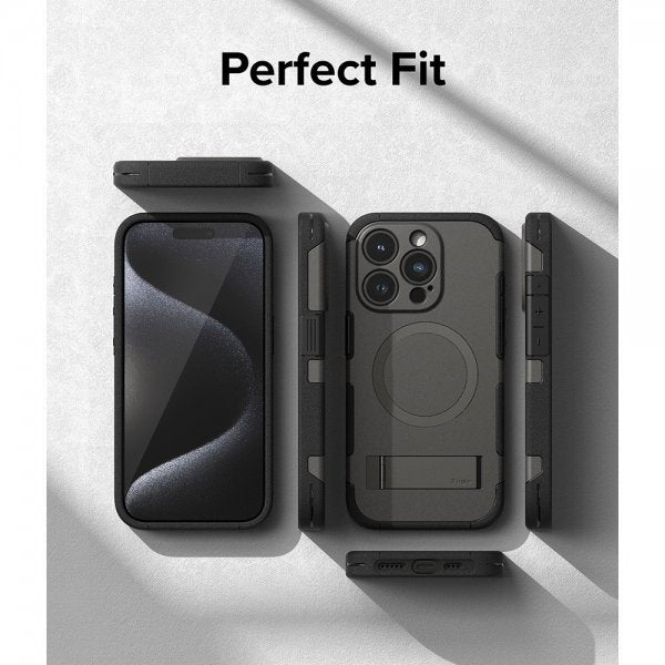 Ringke iPhone 15 Pro Max Deksel Alles MagSafe Gun Metal