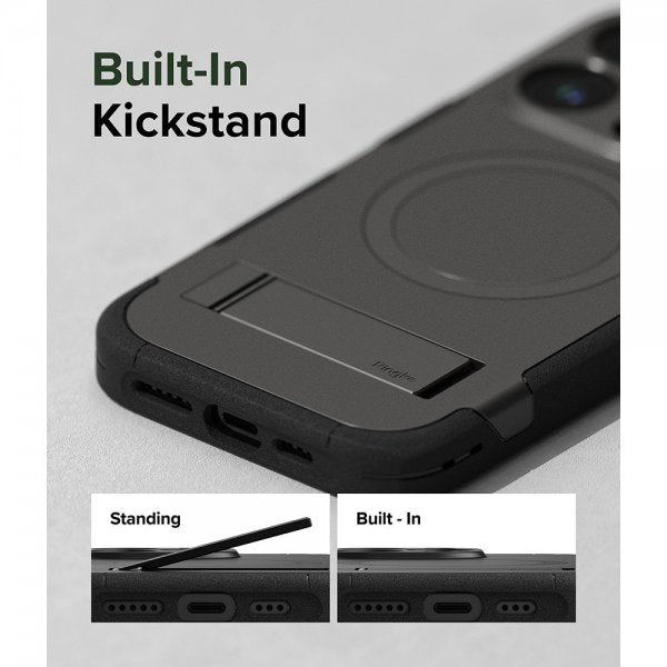 Ringke iPhone 15 Pro Max Deksel Alles MagSafe Gun Metal