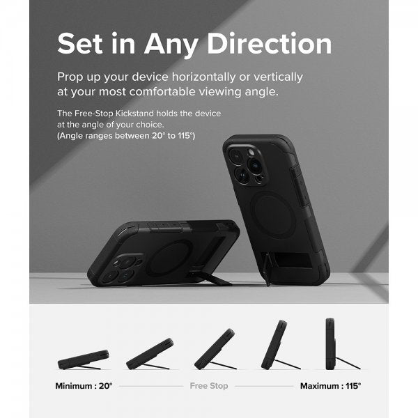 Ringke iPhone 15 Pro Max Deksel Alles MagSafe Svart