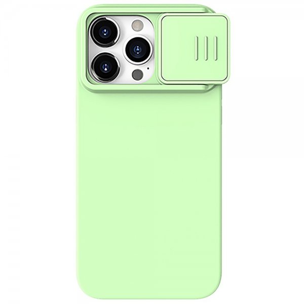 Nillkin iPhone 15 Pro Max Deksel CamShield Silky MagSafe Lysegrønn