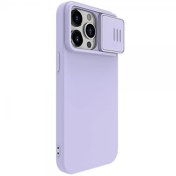 Nillkin iPhone 15 Pro Max Deksel CamShield Silky MagSafe Lyslilla