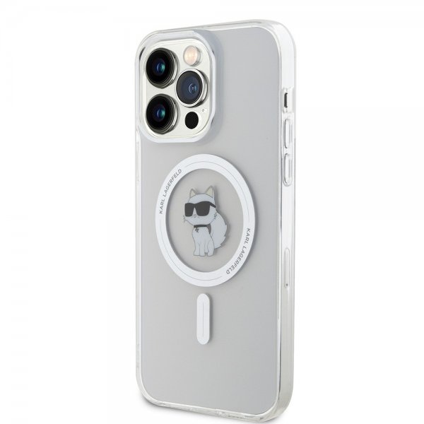 Karl Lagerfeld iPhone 15 Pro Max Deksel Choupette MagSafe Transparent