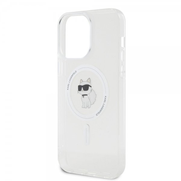 Karl Lagerfeld iPhone 15 Pro Max Deksel Choupette MagSafe Transparent