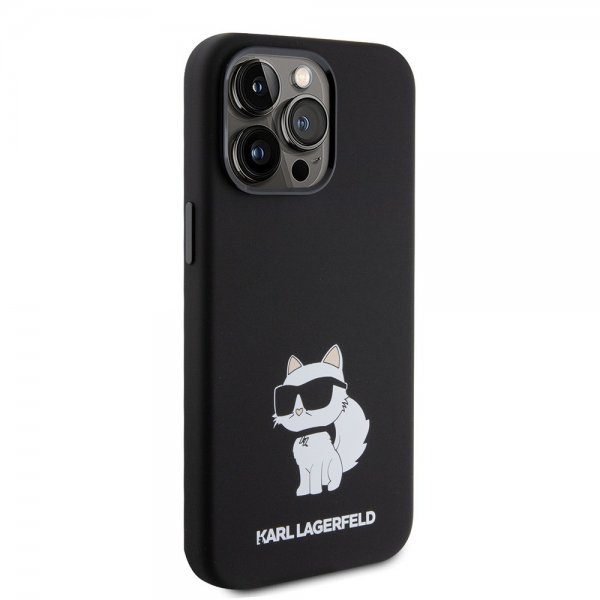Karl Lagerfeld iPhone 15 Pro Max Deksel Choupette NFT Svart