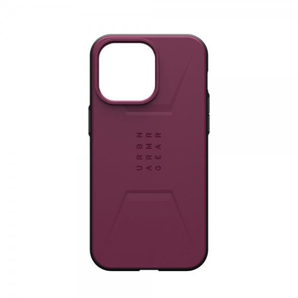 Urban Armor Gear (UAG) iPhone 15 Pro Max Deksel Civilian MagSafe Bordeaux