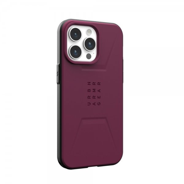 Urban Armor Gear (UAG) iPhone 15 Pro Max Deksel Civilian MagSafe Bordeaux