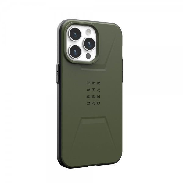 Urban Armor Gear (UAG) iPhone 15 Pro Max Deksel Civilian MagSafe Olive Drab