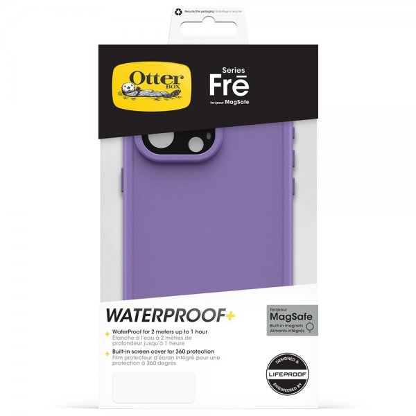 Otterbox iPhone 15 Pro Max Deksel Fre MagSafe Rule of Plum