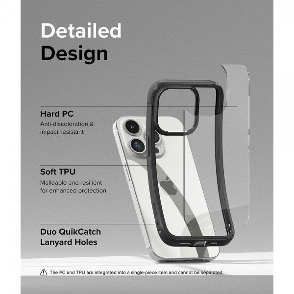 Ringke iPhone 15 Pro Max Deksel Fusion Bold Svart