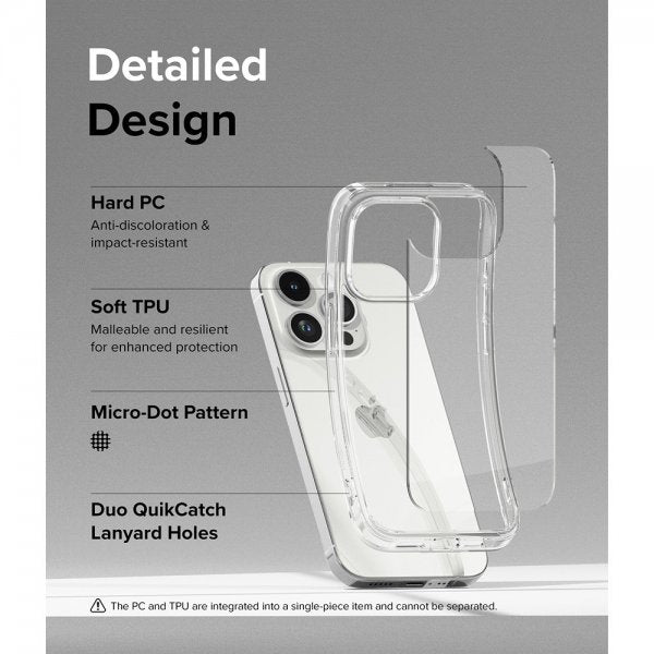 Ringke iPhone 15 Pro Max Deksel Fusion Clear