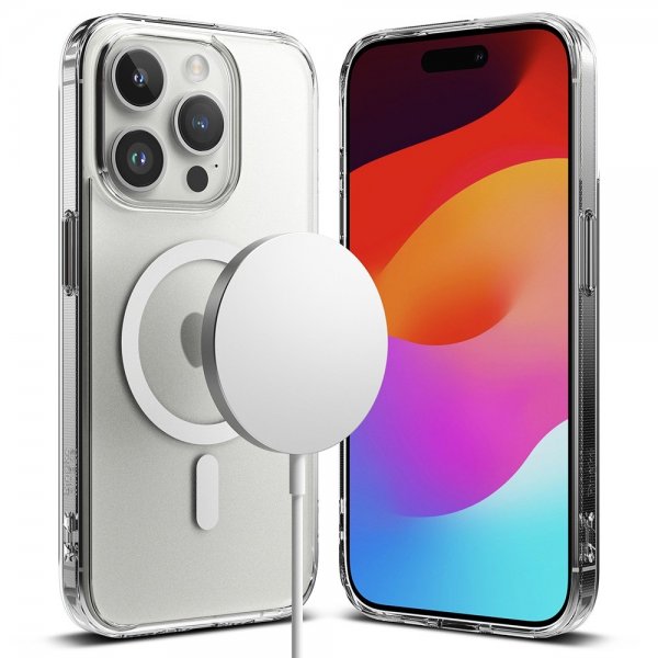 Ringke iPhone 15 Pro Max Deksel Fusion Magnetic Matte Clear