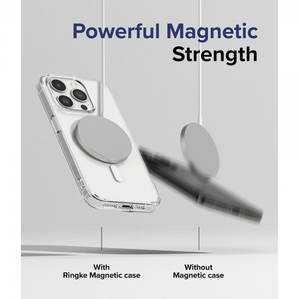 Ringke iPhone 15 Pro Max Deksel Fusion Magnetic Matte Clear