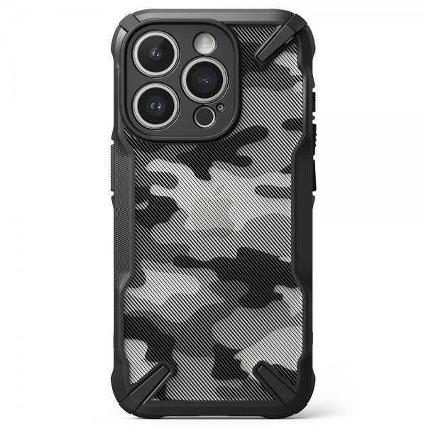 Ringke iPhone 15 Pro Max Deksel Fusion X Design Camo Black