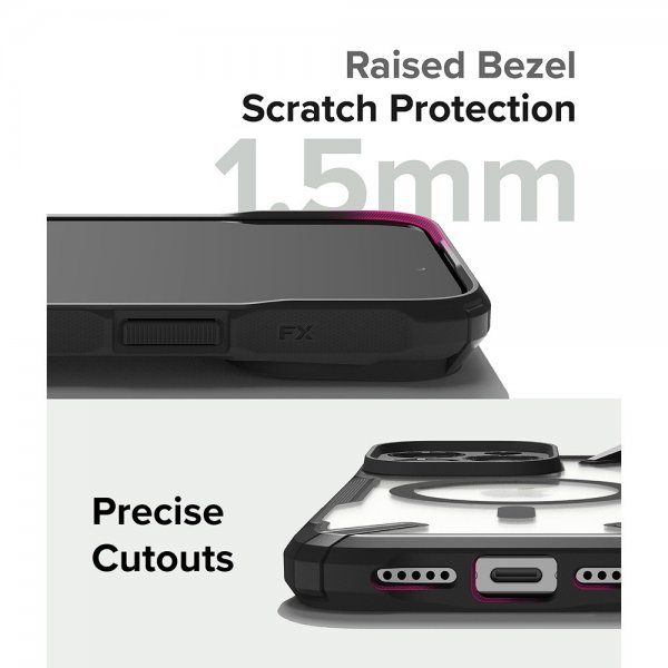 Ringke iPhone 15 Pro Max Deksel Fusion X Magnetic Matte Black