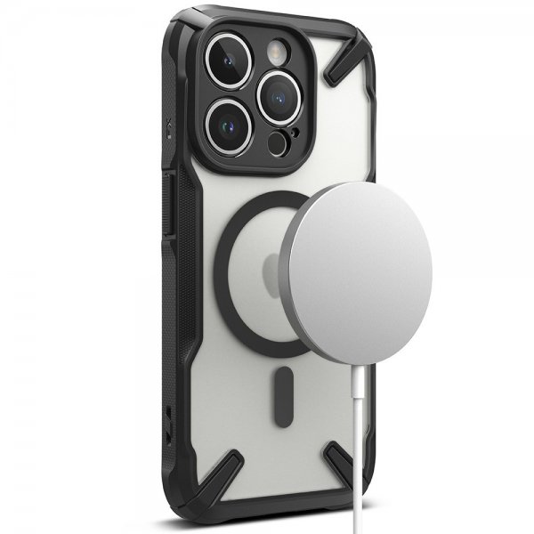 Ringke iPhone 15 Pro Max Deksel Fusion X Magnetic Matte Black