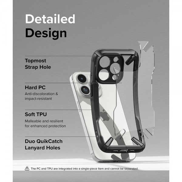 Ringke iPhone 15 Pro Max Deksel Fusion X Svart