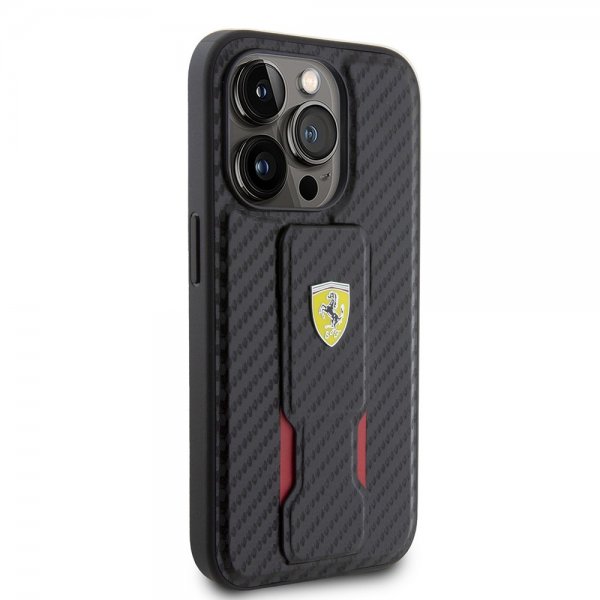 Ferrari iPhone 15 Pro Max Deksel Grip Stand Function Svart