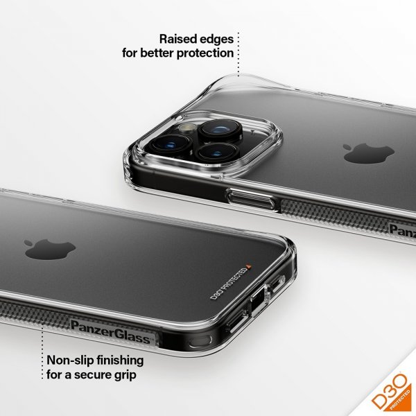 PanzerGlass iPhone 15 Pro Max Deksel HardCase D3O Transparent