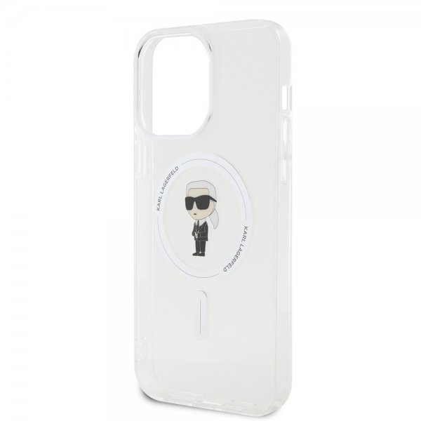 Karl Lagerfeld iPhone 15 Pro Max Deksel Ikonik MagSafe Transparent