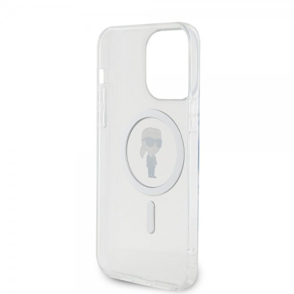 Karl Lagerfeld iPhone 15 Pro Max Deksel Ikonik MagSafe Transparent