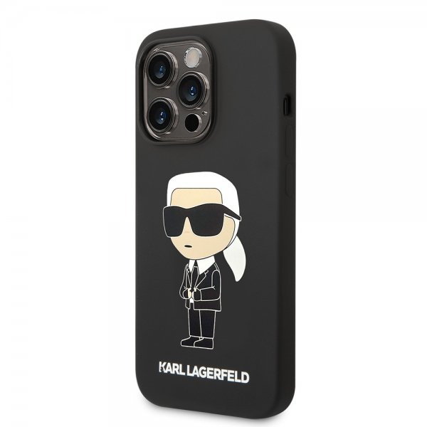 Karl Lagerfeld iPhone 15 Pro Max Deksel Ikonik NFT Svart