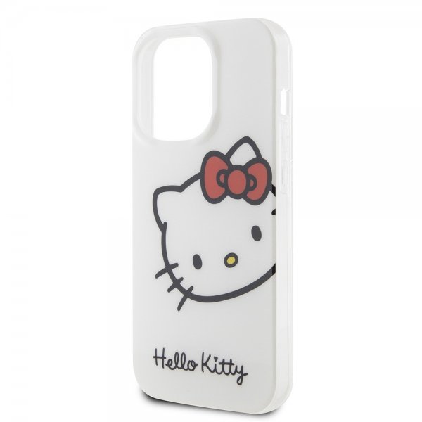 Hello Kitty iPhone 15 Pro Max Deksel Kitty Logo Hvit
