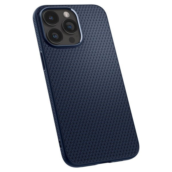 Spigen iPhone 15 Pro Max Deksel Liquid Air Navy Blue