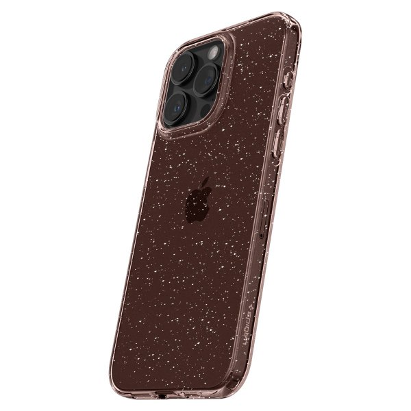 Spigen iPhone 15 Pro Max Deksel Liquid Crystal Glitter Rose Quartz