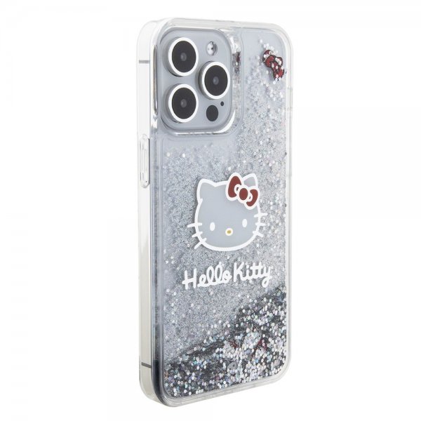Hello Kitty iPhone 15 Pro Max Deksel Liquid Glitter Translucent