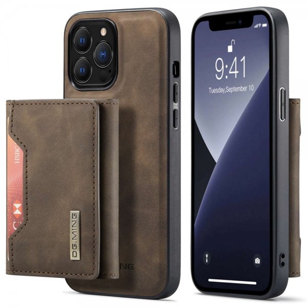 Dg.Ming iPhone 15 Pro Max Deksel M2 Series Avtakbart Kortholder Kaffe